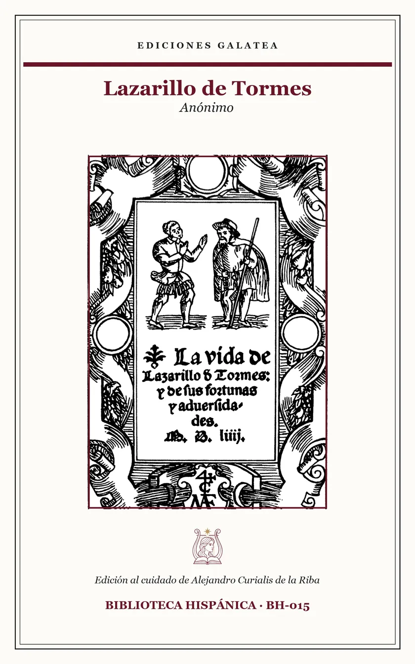 Cubierta de Lazarillo de Tormes, de Anónimo, en Ediciones Galatea