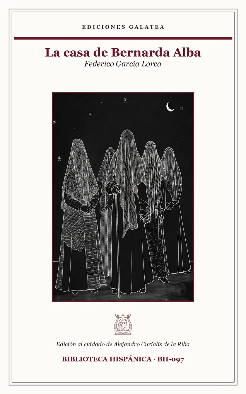 Cubierta de La casa de Bernarda Alba, de Federico García Lorca, en Ediciones Galatea